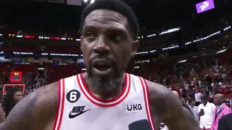 Udonis Haslem Talks FINAL NBA GAME of his Career, Postgame Interview