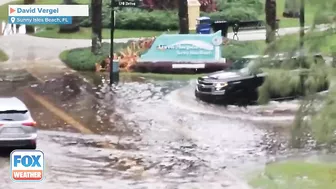 Heavy Rain Inundates Sunny Isles Beach in Southeast Florida