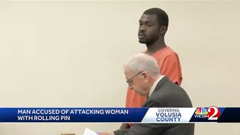 Man accused of attacking woman with rolling pin in Daytona Beach