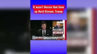 Trump tells Tucker who didn’t blow up Nord Stream pipeline #trump #tucker