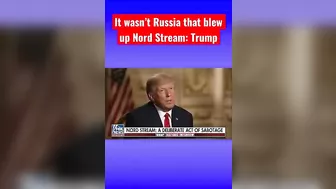 Trump tells Tucker who didn’t blow up Nord Stream pipeline #trump #tucker