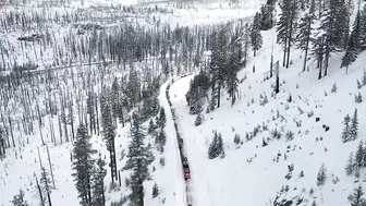 Mid-April snow makes for slick mountain travel; spin-outs, jackknifed semi close Hwys