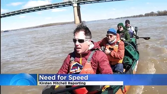 Team of paddlers try to set world record for traveling down Mississippi River