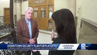 City officials discuss probable downtown security measures during Bucks playoff games