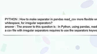 PYTHON : How to make separator in pandas read_csv more flexible wrt whitespace, for irregular separa