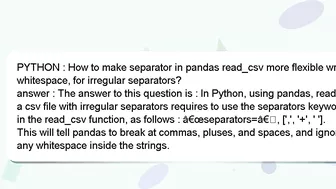 PYTHON : How to make separator in pandas read_csv more flexible wrt whitespace, for irregular separa