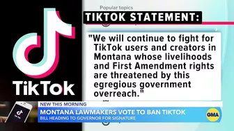 Montana closes in on becoming first state to ban TikTok | GMA