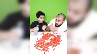 Bottle Flip And Eat FLAMIN HOT CHEETOS Challenge