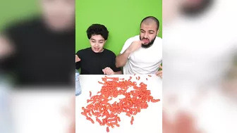 Bottle Flip And Eat FLAMIN HOT CHEETOS Challenge