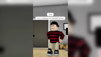 I joined a challenge in Roblox #shorts