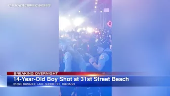 BREAKING: Boy, 14, shot near Chicago beach as large crowd gathered