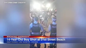 BREAKING: Boy, 14, shot near Chicago beach as large crowd gathered