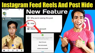 Instagram Your Feed Reels And Post Hide New Feature | How To Hide Reels Nn Instagram Feed