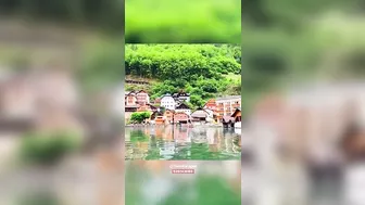 Hallstatt Austria Wooden Houses in the Lake #hallstatt #vlog #foryou #travel #adventure #austria