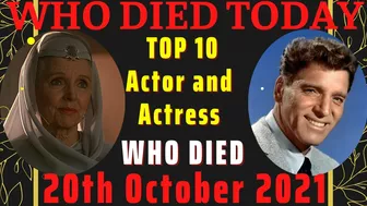 Celebrities Who Died Today on 20th October | Top 10 actor and actress died Recently in Last Few Year