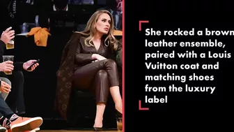 Adele pairs $5K Louis Vuitton coat with leather look for date with Rich Paul|Page Six Celebrity News