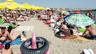 Plaja Golden Palace Beach 4K  Sun Summer Party Fun  Romania Constanta Mamaia Beach.