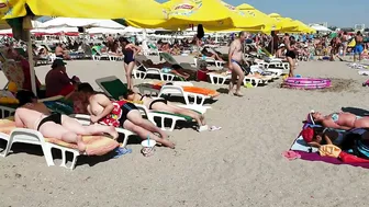 Plaja Golden Palace Beach 4K  Sun Summer Party Fun  Romania Constanta Mamaia Beach.