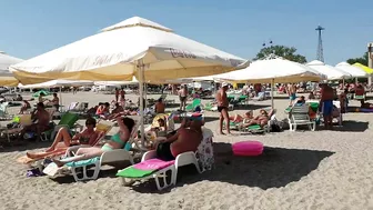 Plaja Golden Palace Beach 4K  Sun Summer Party Fun  Romania Constanta Mamaia Beach.