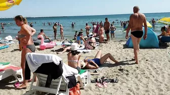 Plaja Golden Palace Beach 4K  Sun Summer Party Fun  Romania Constanta Mamaia Beach.