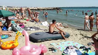 Plaja Golden Palace Beach 4K  Sun Summer Party Fun  Romania Constanta Mamaia Beach.