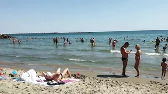 Plaja Golden Palace Beach 4K  Sun Summer Party Fun  Romania Constanta Mamaia Beach.