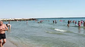 Plaja Golden Palace Beach 4K  Sun Summer Party Fun  Romania Constanta Mamaia Beach.