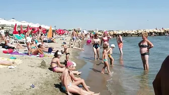 Plaja Golden Palace Beach 4K  Sun Summer Party Fun  Romania Constanta Mamaia Beach.