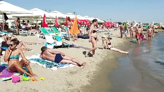 Plaja Golden Palace Beach 4K  Sun Summer Party Fun  Romania Constanta Mamaia Beach.