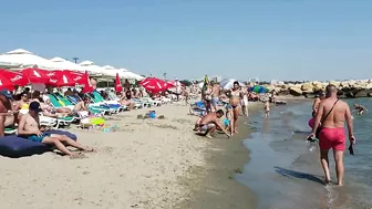 Plaja Golden Palace Beach 4K  Sun Summer Party Fun  Romania Constanta Mamaia Beach.