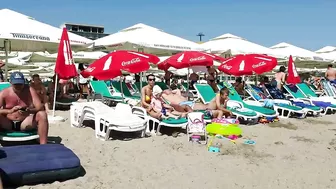 Plaja Golden Palace Beach 4K  Sun Summer Party Fun  Romania Constanta Mamaia Beach.