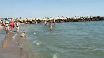 Plaja Golden Palace Beach 4K  Sun Summer Party Fun  Romania Constanta Mamaia Beach.