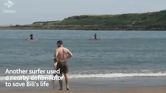 ‘Surfers saved my life when my heart stopped on the beach’