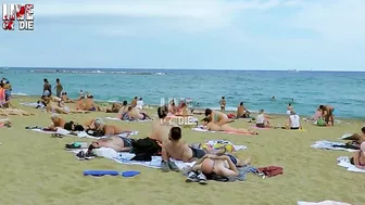 BARCELONA Barceloneta BEACH SPAIN OCTOBER 2021 | The Beach is Open 2021