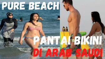 PANTAI BIKINI DI ARAB SAUDI | PURE BEACH BIKINI BEACH #jeddah #bikini #bikinigirls #saudiarabia