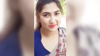 ♥️desi aunty hot jawani big Brest desi girl bikini top Bhabhi sexi glamour  tiktok queen bra bikini