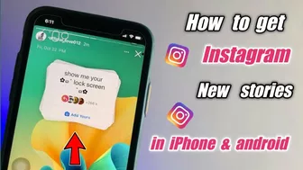 How to get Show me your Lockscreen New Instagram Story options ????