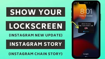 Show Me Your Lock Screen In Instagram Story | Instagram New Update