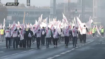 Luxembourg: Polish miners travel over 800 km to protest European Court of Justice - 22.10.2021