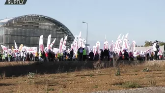 Luxembourg: Polish miners travel over 800 km to protest European Court of Justice - 22.10.2021