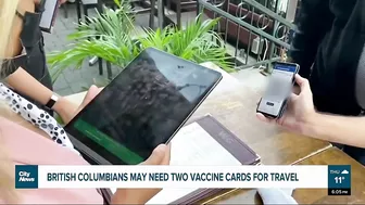 British Columbians may need two vaccine cards for travel