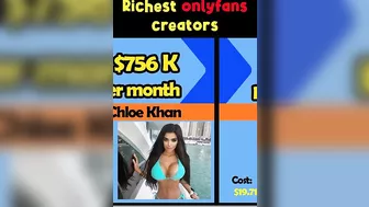 ????????The RICHEST Celebrities on OnlyFans | ranking fo the  Richest onlyfans creator #short