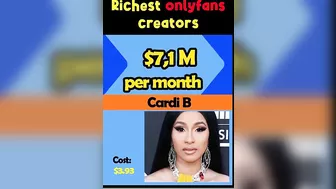 ????????The RICHEST Celebrities on OnlyFans | ranking fo the  Richest onlyfans creator #short