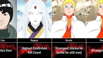 Naruto/Boruto Record Holders I The best Characters in Everything I Anime Senpai Comparisons