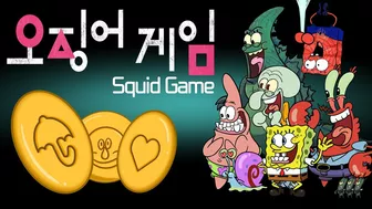 오징어 게임 달고나????Squid Game Dalgona Candy Challenge | SPONGEBOB MUKBANG ANIMATION | SLIME CAT