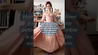 Getting Dressed in 1780: Staying Cool  | Dress Design Compilation????✨ | #Shorts