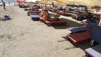 2021 Sunny Beach 4K video sun, sea, fun, relaxation at the beach Mamaia Beach.