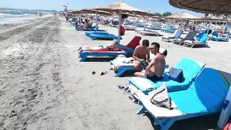 2021 Sunny Beach 4K video sun, sea, fun, relaxation at the beach Mamaia Beach.