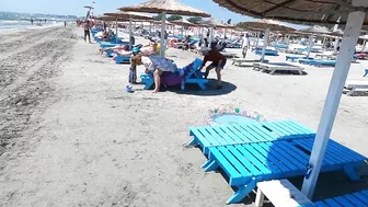 2021 Sunny Beach 4K video sun, sea, fun, relaxation at the beach Mamaia Beach.