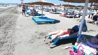 2021 Sunny Beach 4K video sun, sea, fun, relaxation at the beach Mamaia Beach.